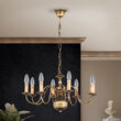 Candelabru clasic alama patinata 8xE14/40W, Stilluster LU 1283/8 Patina Orion